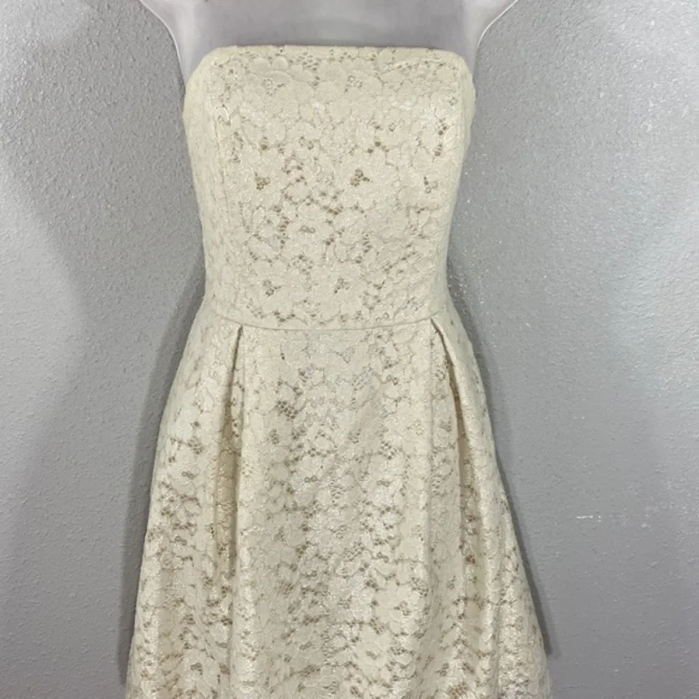 Lilly Pulitzer Marielle Cameo White Strapless Flare Dress NN1 - Picture 4 of 13